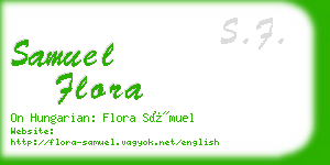 samuel flora business card
